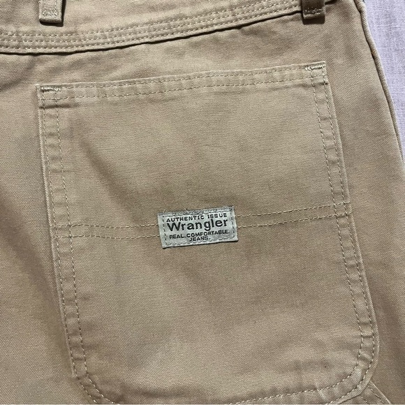 Wrangler Men's Khaki Carpenter Work Pants Size 46 Big and Tall Durable GUC - Picture 5 of 7